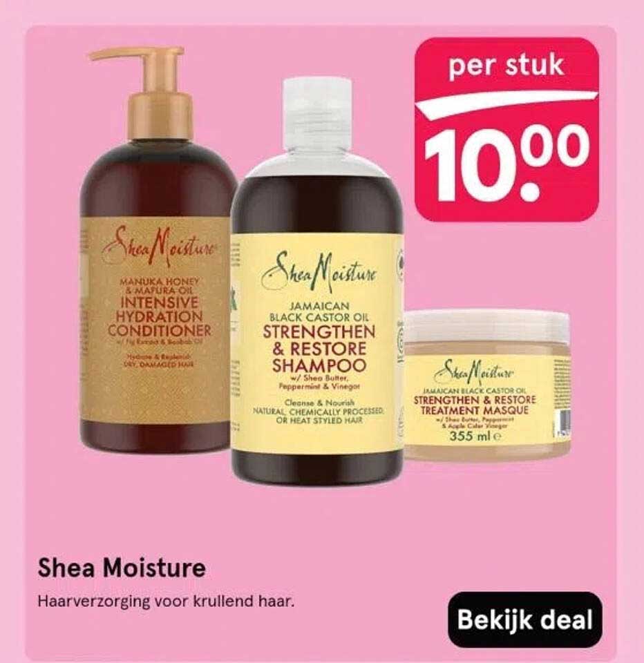 Shea Moisture Haarverzorging voor krullend haar