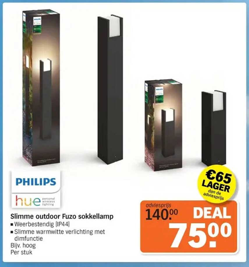 Slimme outdoor Fuzo sokkellamp