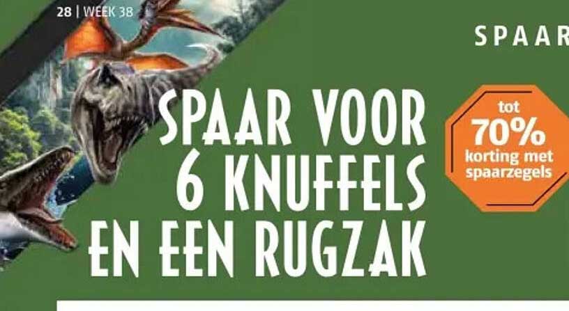 SPARAAR VOOR 6 KNUFFELS EN EEN RUGZAK