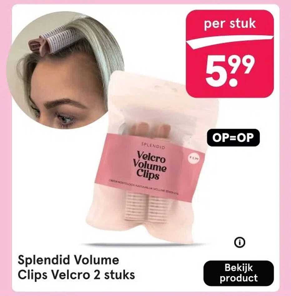 Splendid Volume Clips Velcro 2 stuks