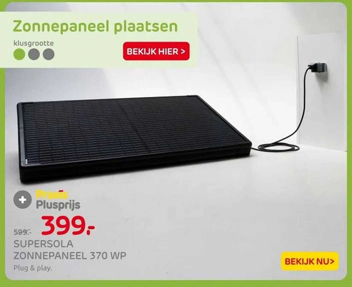 SUPERSOLA ZONNEPANEEL 370 WP
