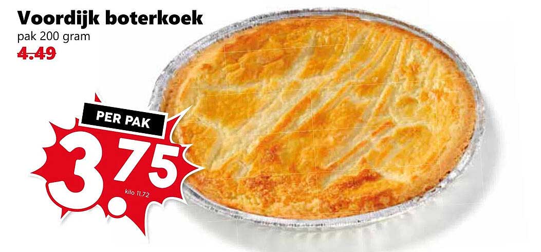 Voordijk botert koek pak 200 gram