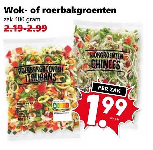Wok- of roerbakgroenten
