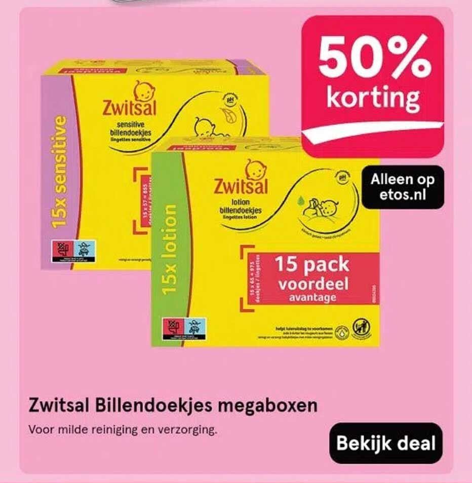 Zwitsal Billendoekjes megaboxen