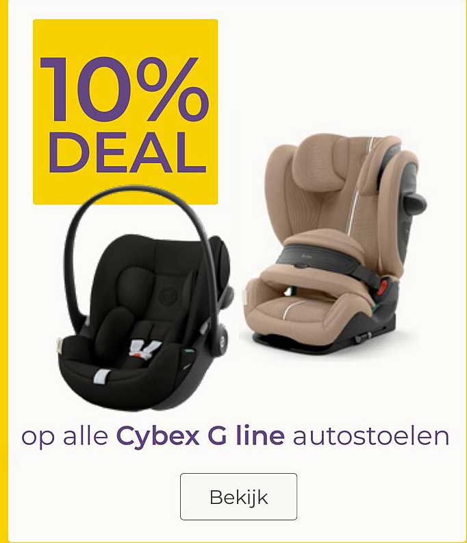 10% DEAL op alle Cybex G line autostoelen