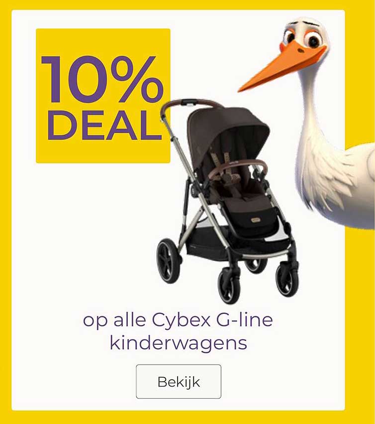 10% DEAL op alle Cybex G-line kinderwagens