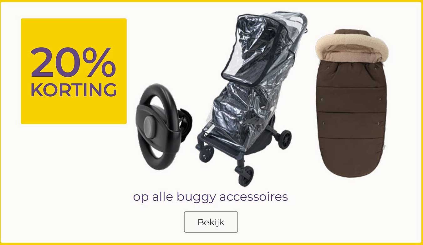 20% korting op alle buggy accessoires