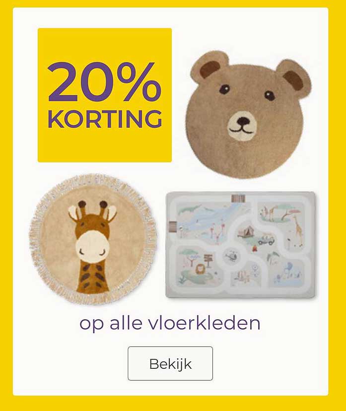 20% KORTING op alle vloerkleden