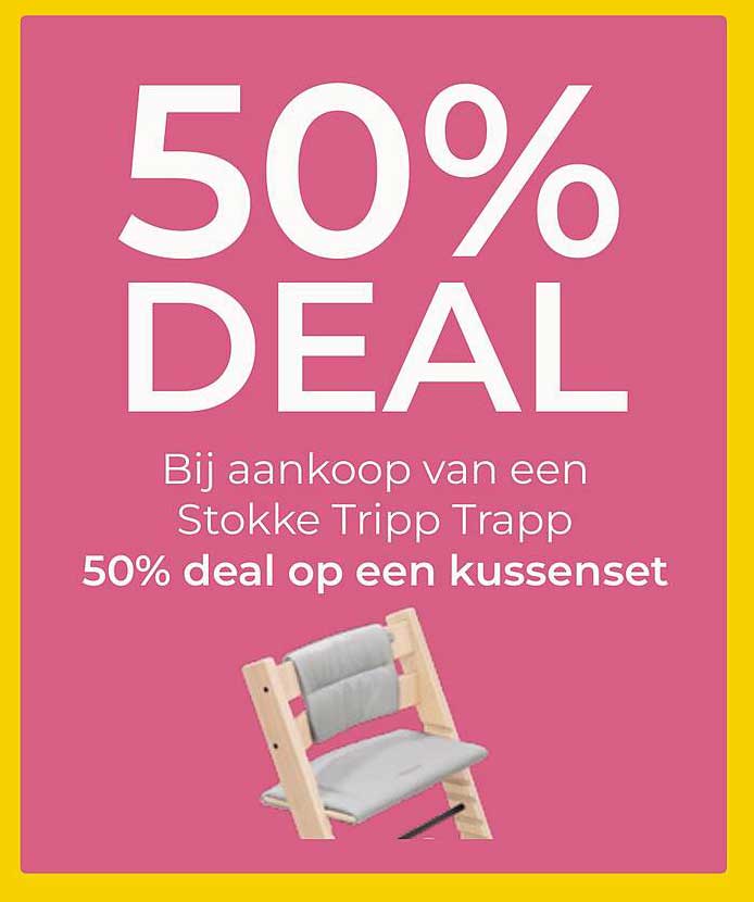50% DEAL Bij aankoop van een Stokke Tripp Trapp 50% deal op een kussenset