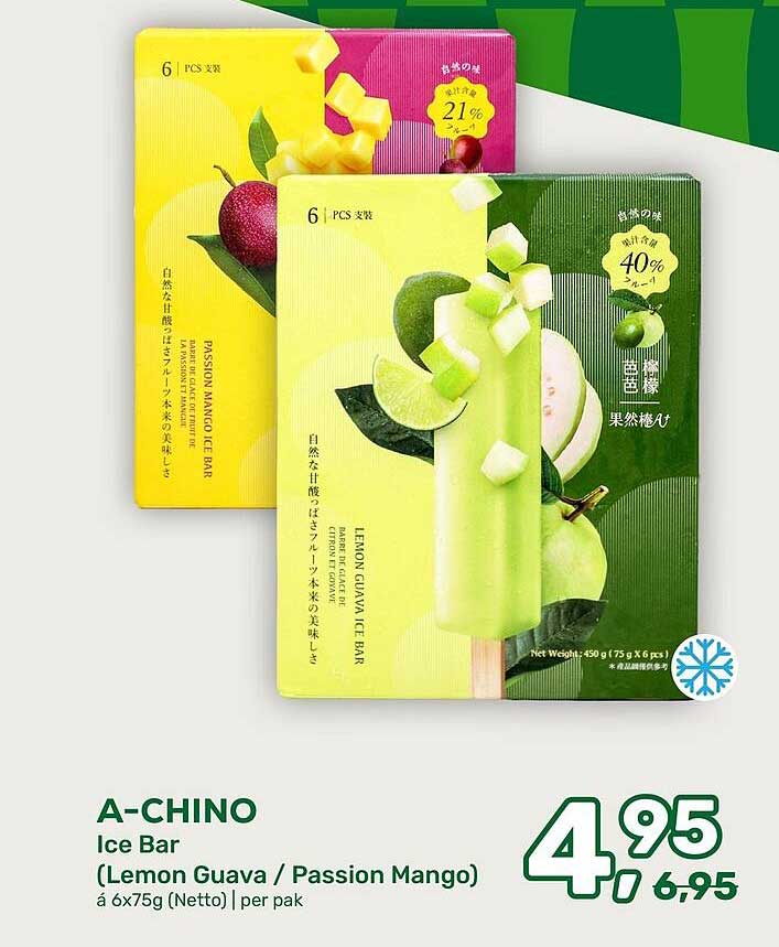 A-CHINO Ice Bar (Lemon Guava / Passion Mango)