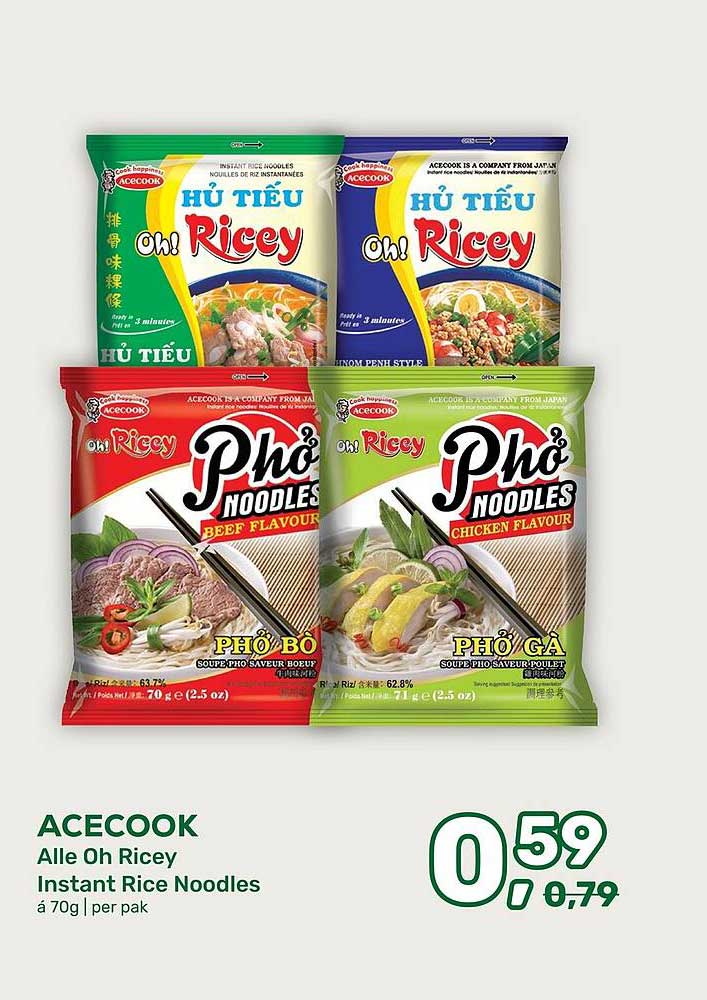 ACECOOK Alle Oh Ricey Instant Rice Noodles