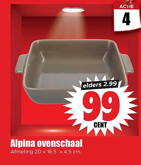 Alpina ovenschaal