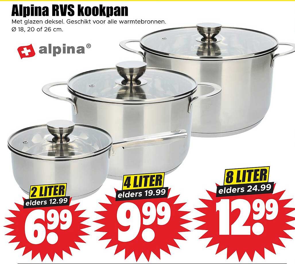 Alpina RVS kookpan