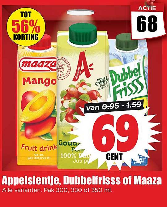 Appelsientje, Dubbelfrisss of Maaza