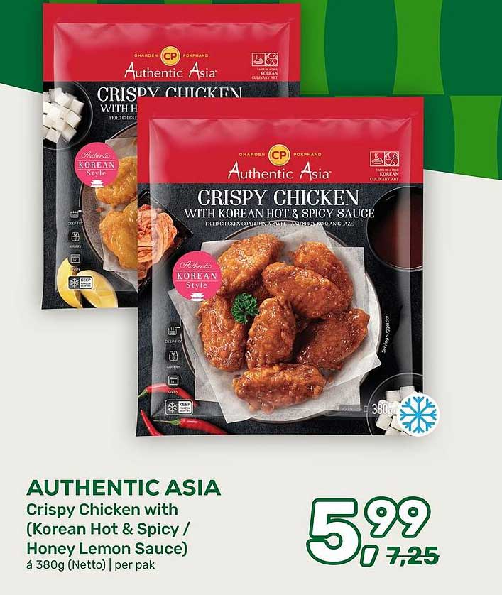 AUTHENTIC ASIA Crispy Chicken with (Korean Hot & Spicy / Honey Lemon Sauce)