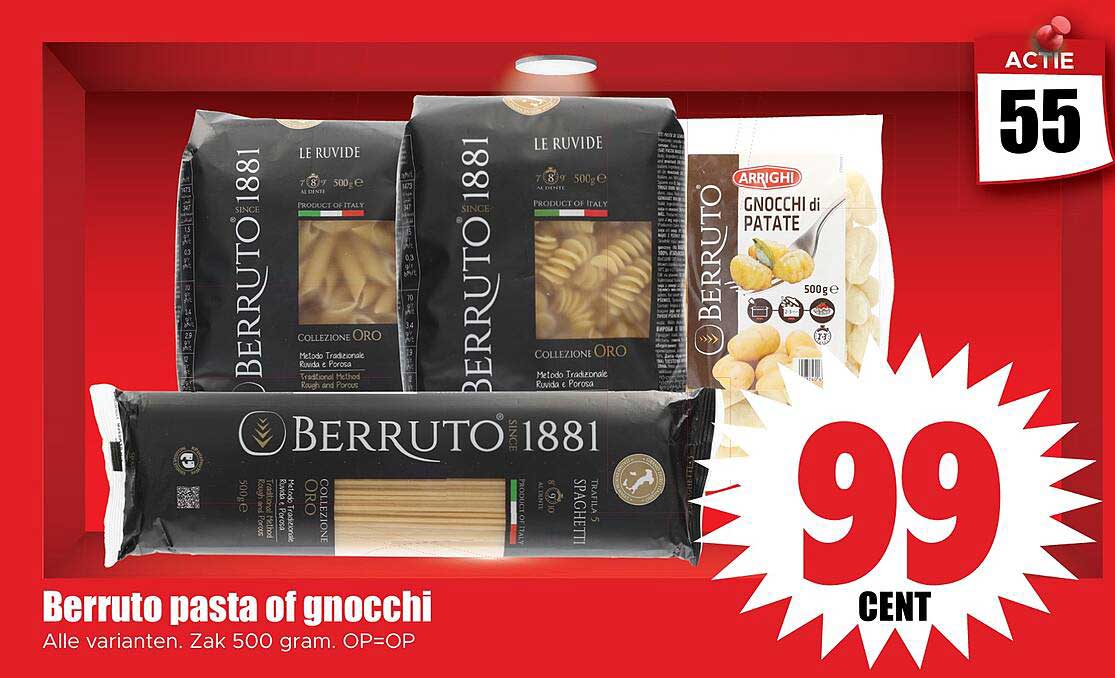 Berruto pasta of gnocchi