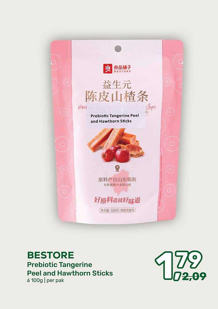 BESTORE Prebiotic Tangerine Peel and Hawthorn Sticks