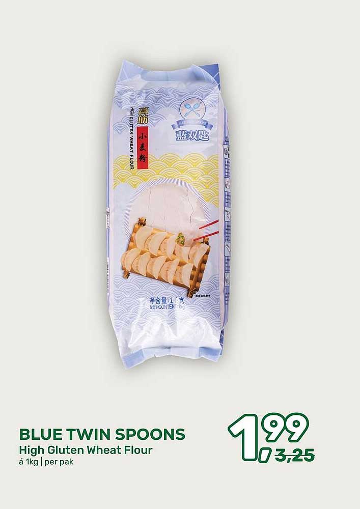 BLUE TWIN SPOONS High Gluten Wheat Flour á 1kg | per pak
