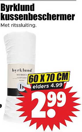 Byrklund kussenschermer Met ritsluiting.