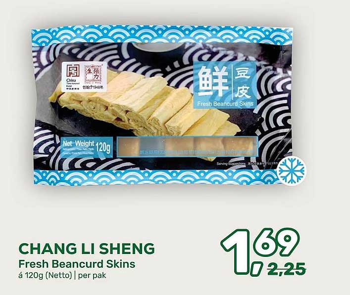 CHANG LI SHENG Fresh Beancurd Skins á 120g (Netto) | per pak
