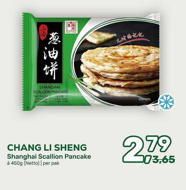 CHANG LI SHENG Shanghai Scallion Pancake à 450g (Netto) | per pak