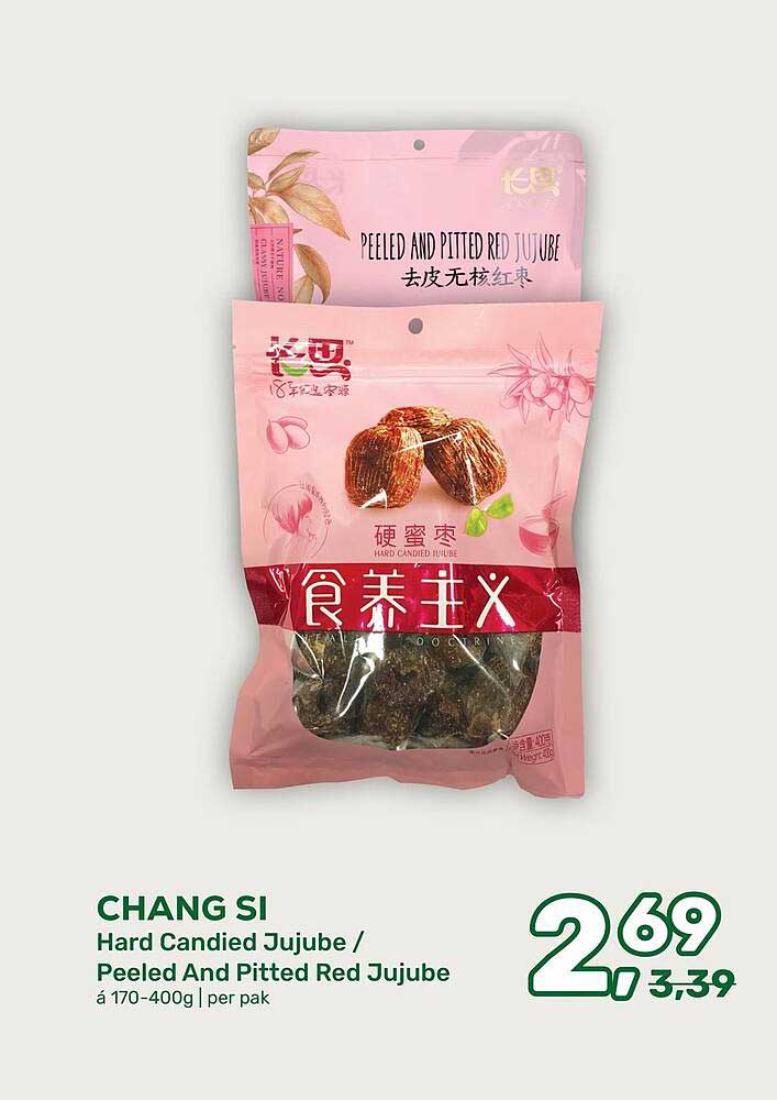 CHANG SI Hard Candied Jujube / Peeled And Pitted Red Jujube