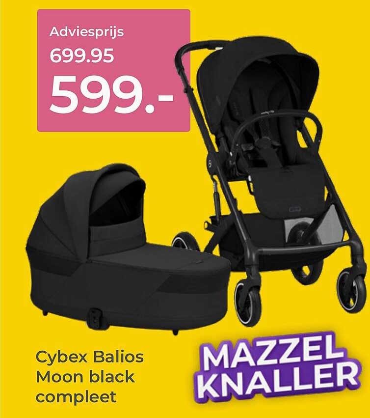 Cybex Balios Moon black compleet MAZZELKNALLER