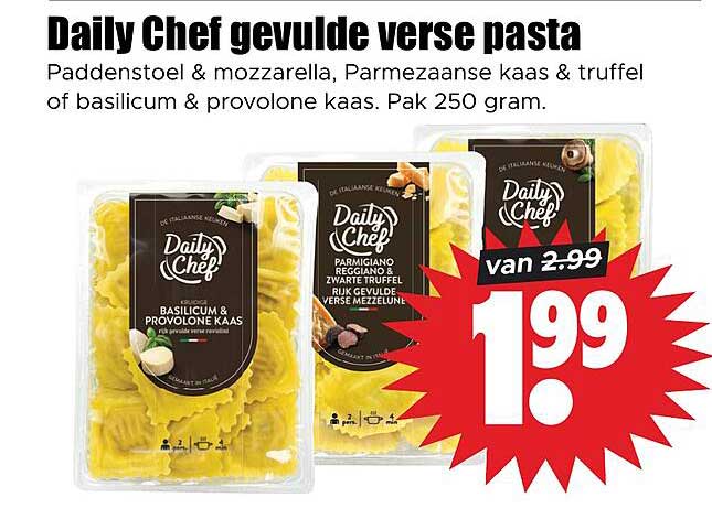 Daily Chef gevulde verse pasta