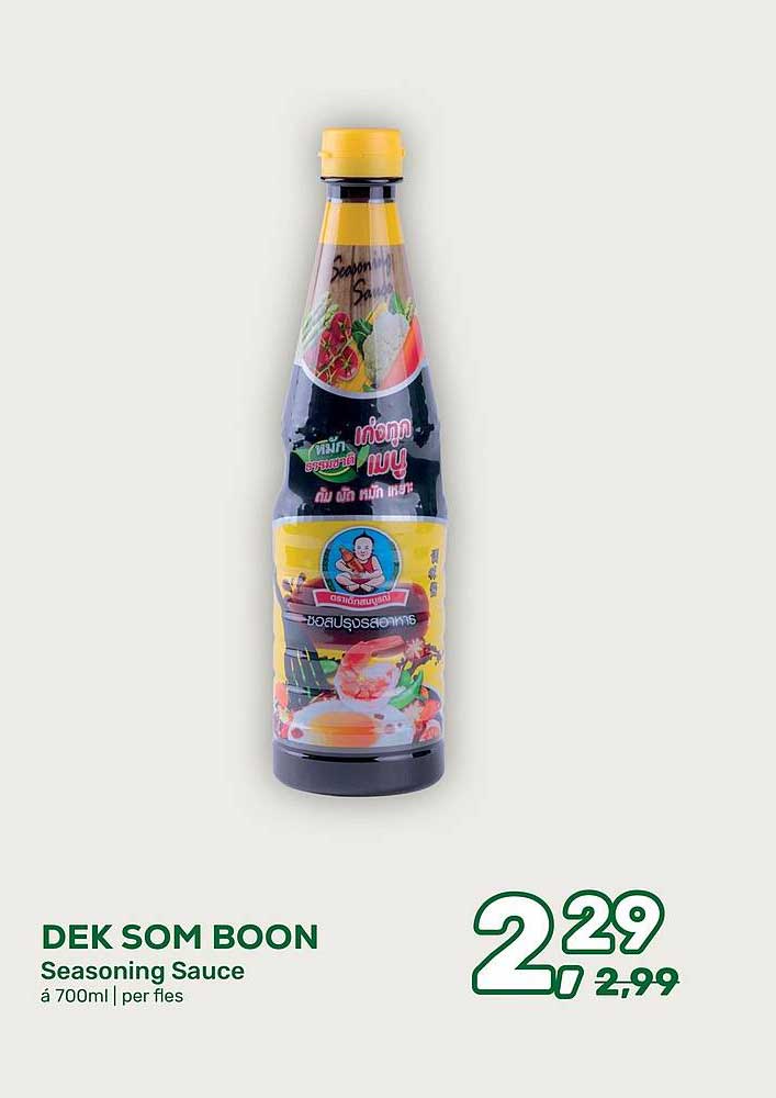 DEK SOM BOON Seasoning Sauce á 700ml | per fles