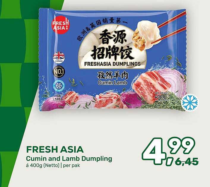 FRESH ASIA Cumin and Lamb Dumpling á 400g (Netto) | per pak