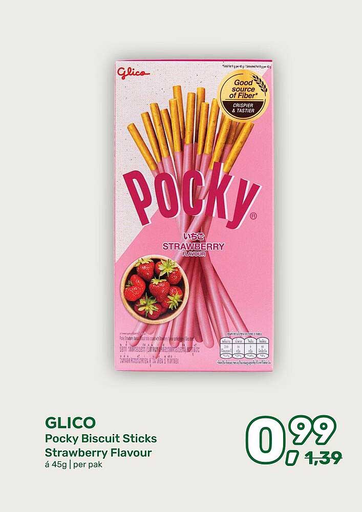 GLICO Pocky Biscuit Sticks Strawberry Flavour