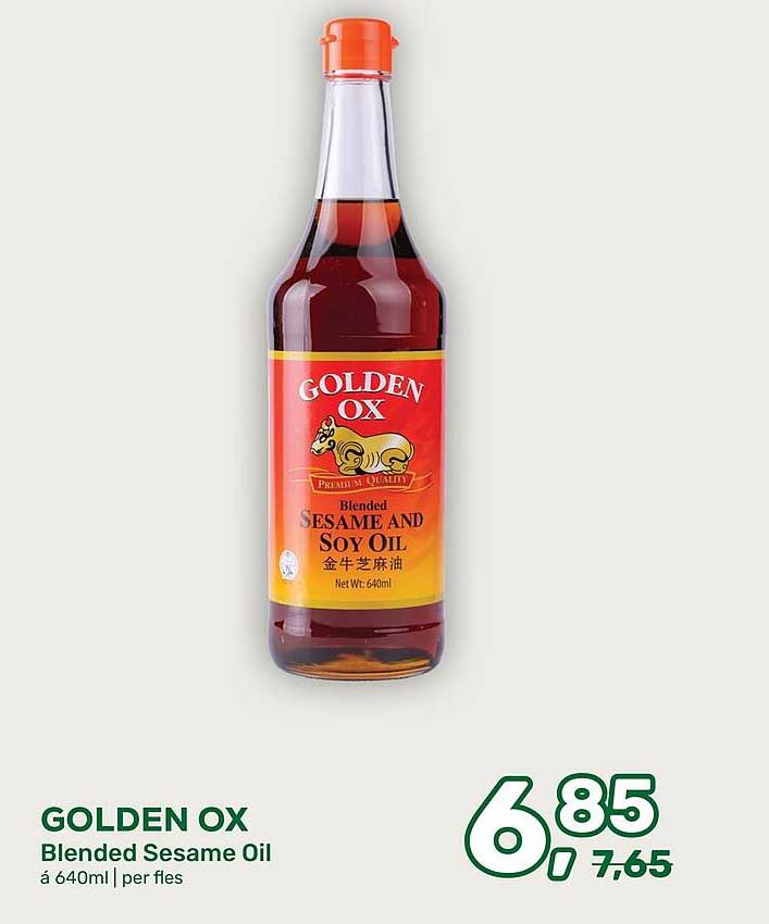GOLDEN OX Blended Sesame Oil á 640ml | per fles