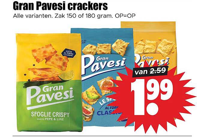 Gran Pavesi crackers