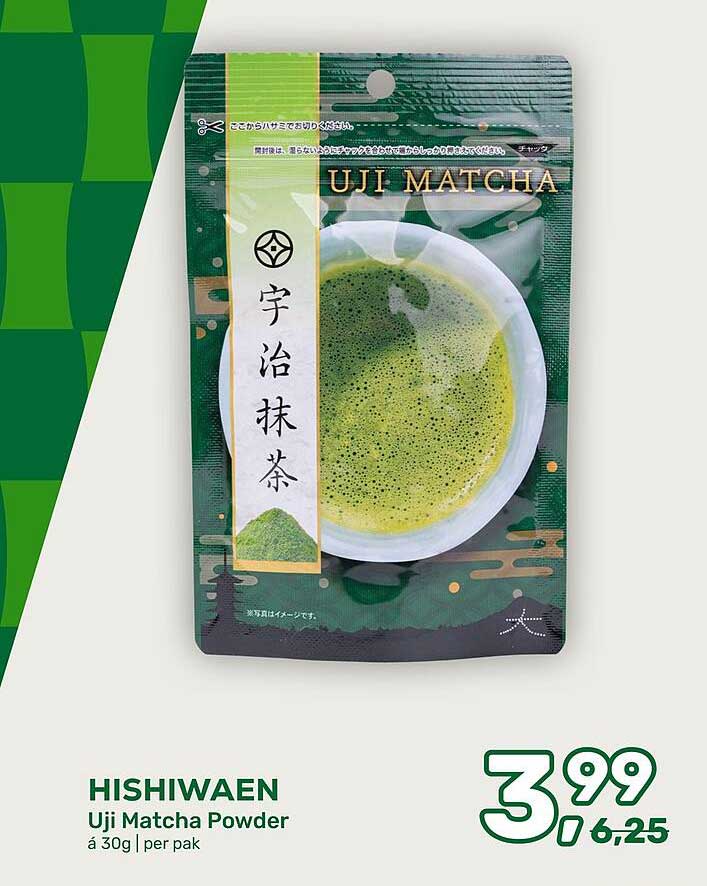 HISHIWAEN Uji Matcha Powder á 30g | per pak