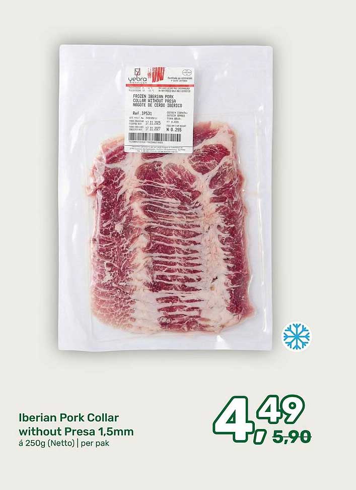 Iberian Pork Collar without Presa 1,5mm
