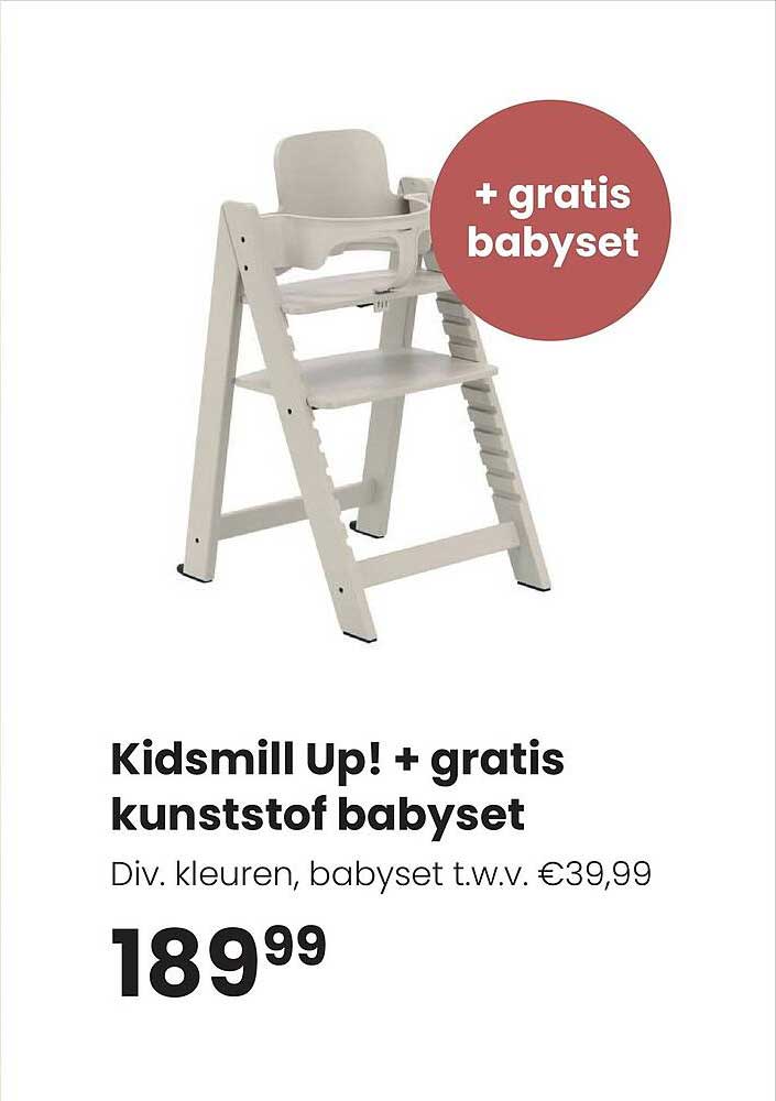 Kidsmill Up! + gratis kunststof babyset