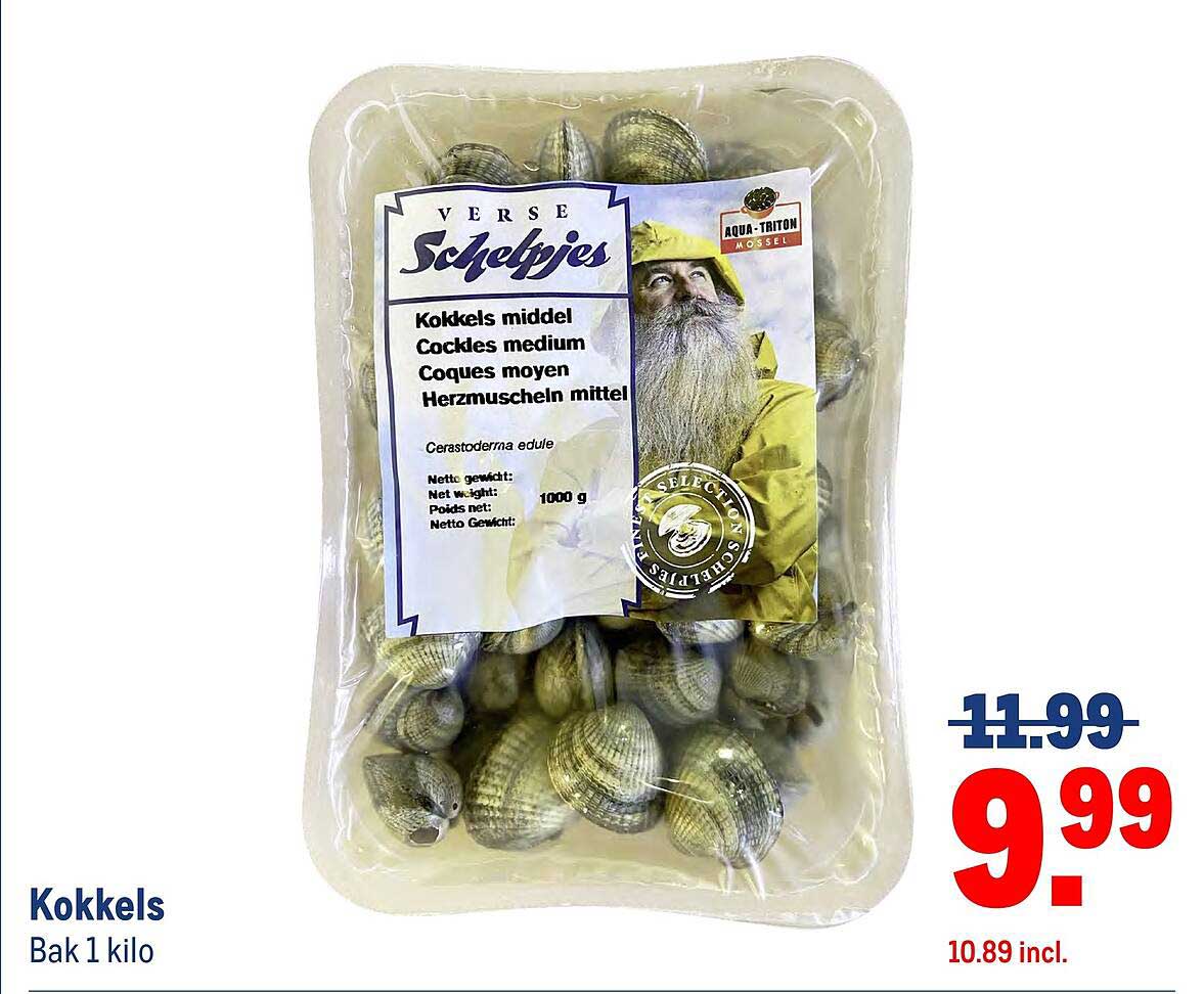 Kokkels Bak 1 kilo
