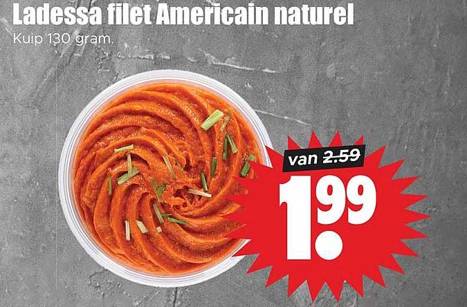 Ladessa filet Americain naturel Kuip 130 gram.