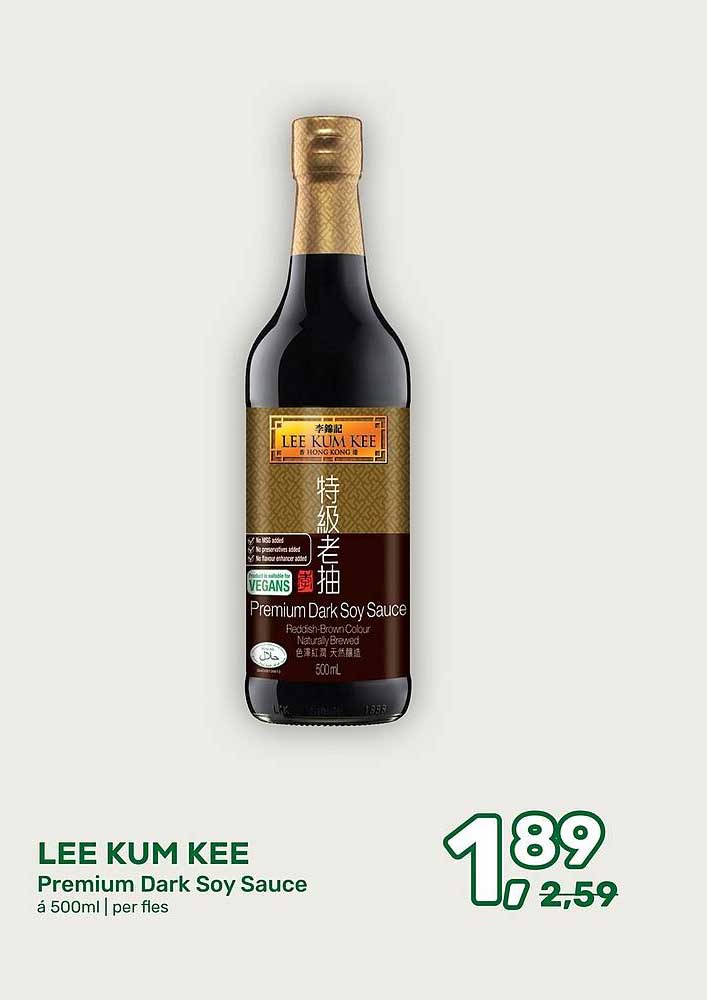 LEE KUM KEE Premium Dark Soy Sauce á 500ml | per fles