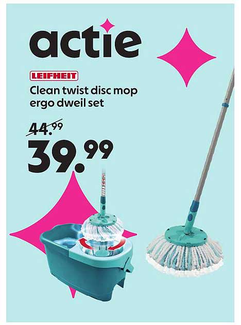 LEIFHEIT Clean twist disc mop ergo dweil set