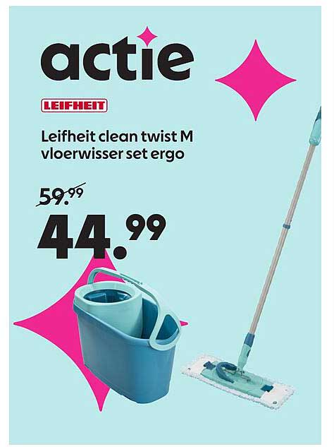 Leifheit clean twist M vloerwisser set ergo