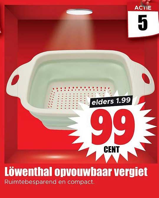 Löwenthal opvouwbaar vergiet