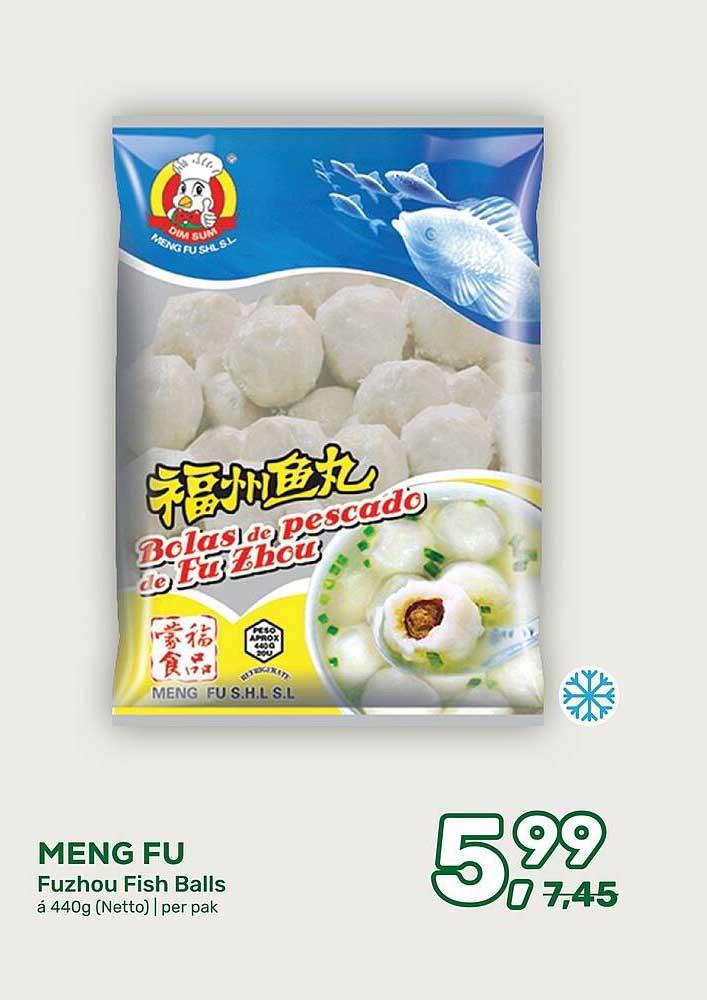 MENG FU Fuzhou Fish Balls á 440g (Netto) | per pak