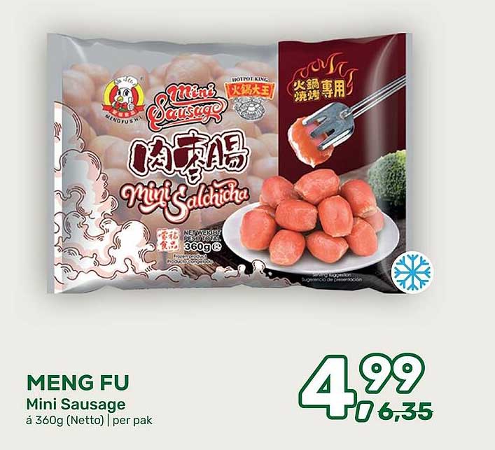 MENG FU Mini Sausage á 360g (Netto) | per pak