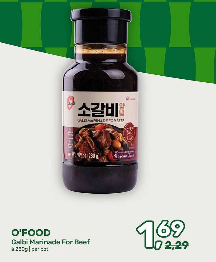 O'Food Galbi Marinade For Beef à 280g | per pot