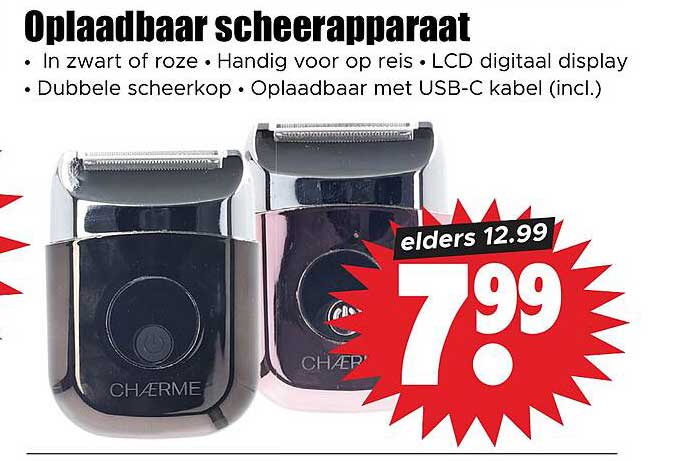 Oplaadbaar scheerapparaat