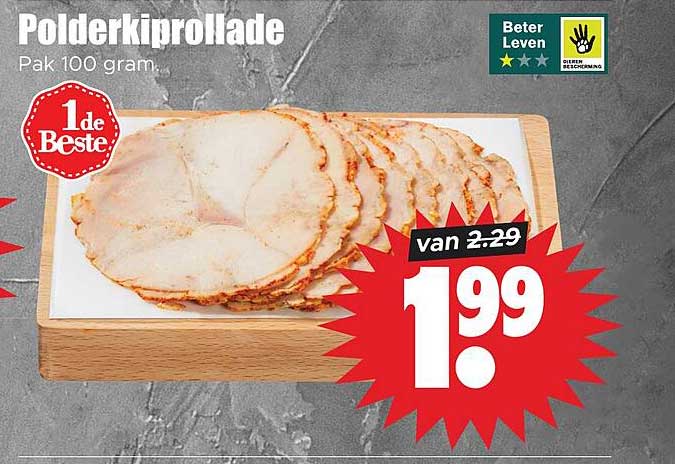 Polderkiprollade Pak 100 gram 1de Beste