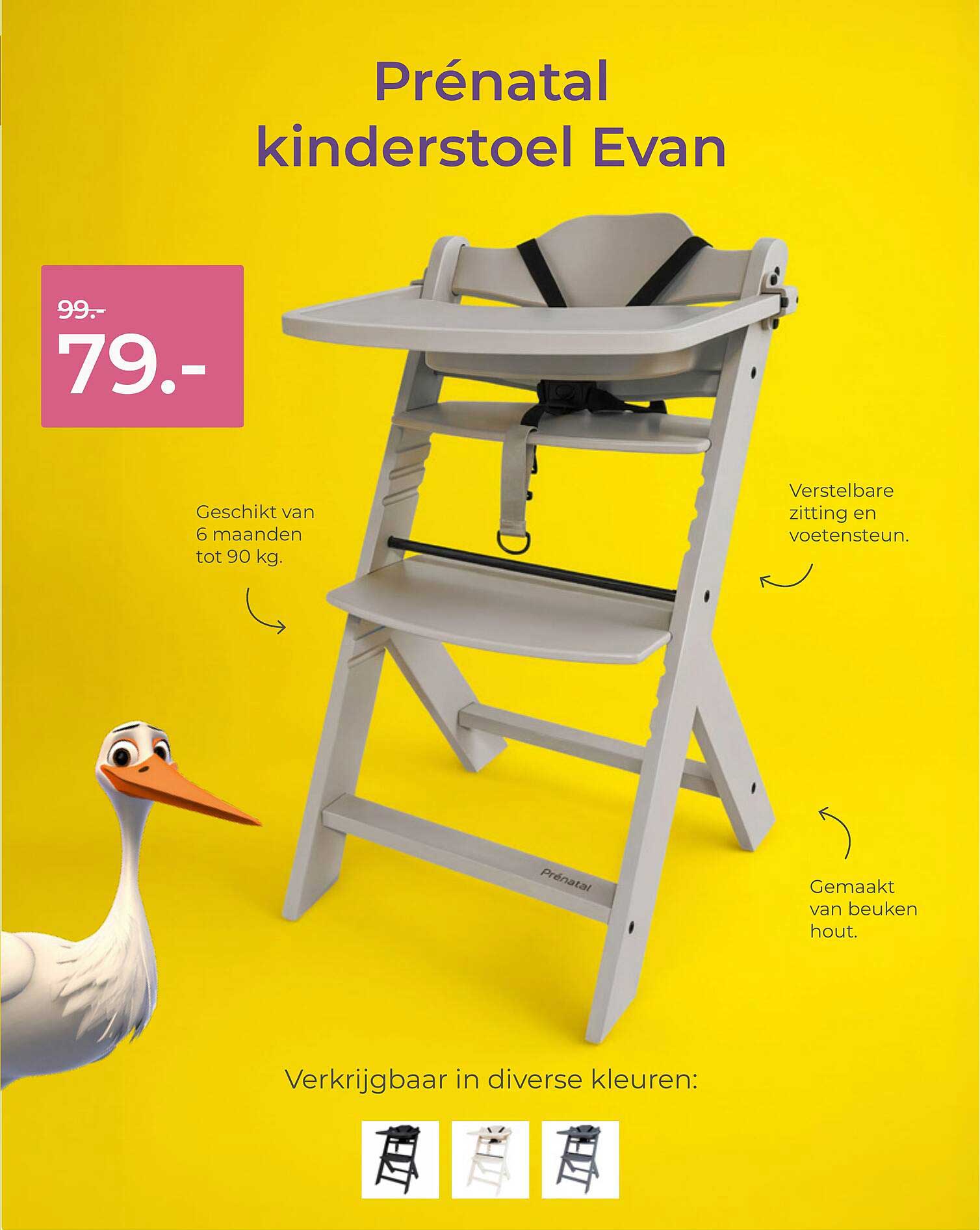 Prénatal kinderstoel Evan