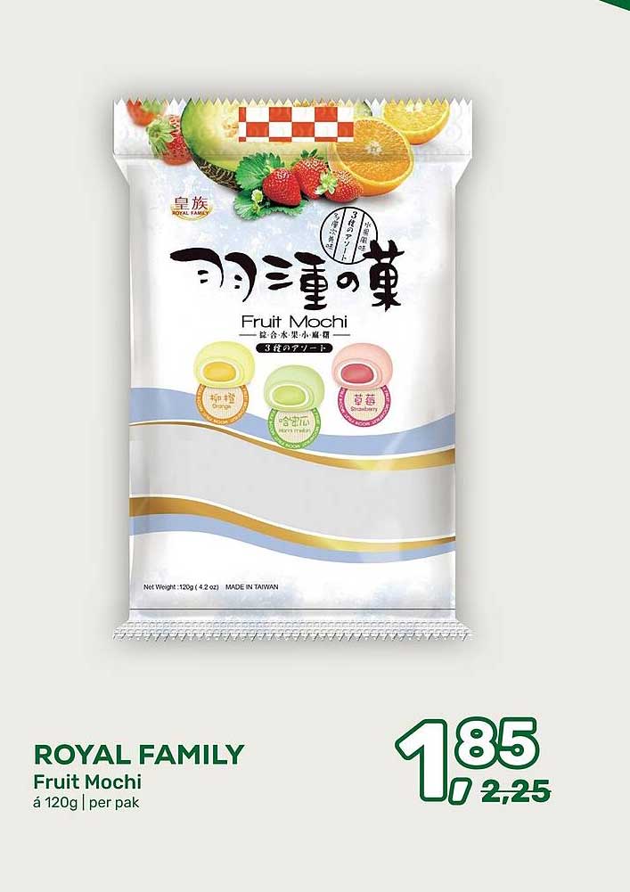 ROYAL FAMILY Fruit Mochi á 120g | per pak