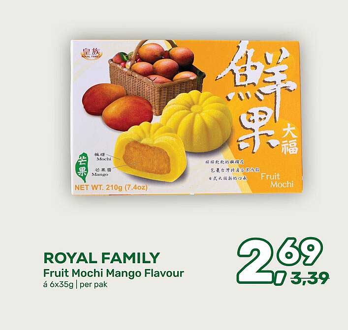 ROYAL FAMILY Fruit Mochi Mango Flavour